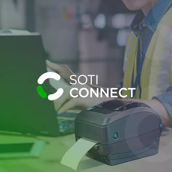 Laptop using SOTI Connect with printer 