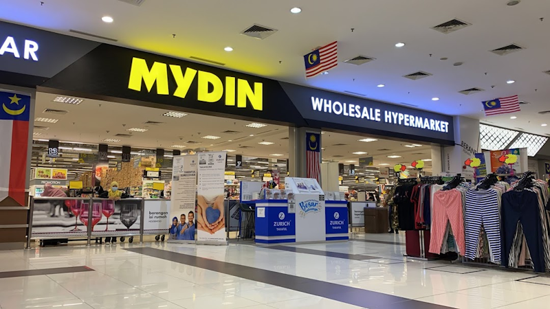 MYDIN retail store in mall visual
